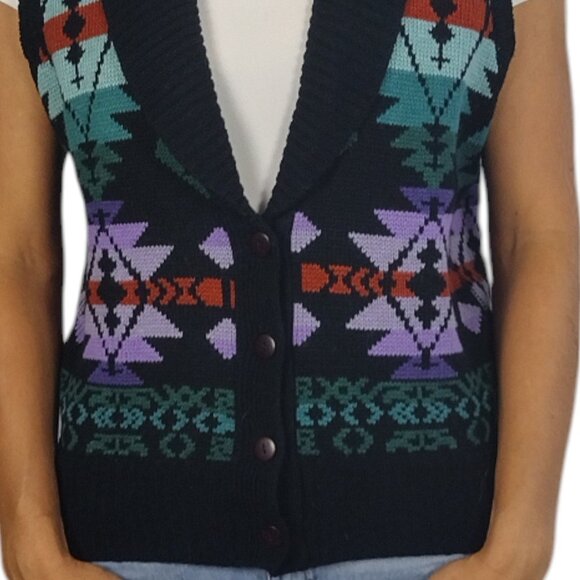 Vintage MC II Southwest Sweater Vest - Picture 4 of 10